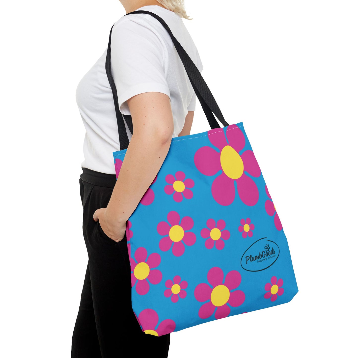 Pink Daisies Tote .