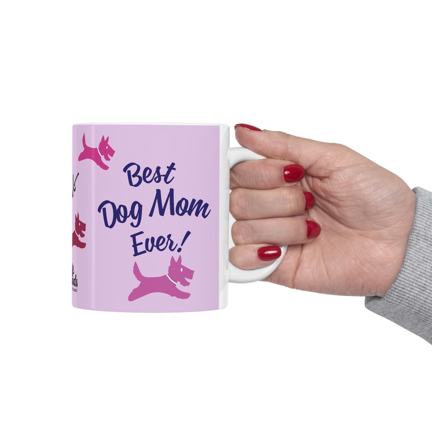 PlumbGoods Best Dog Mom Mug in Pink
