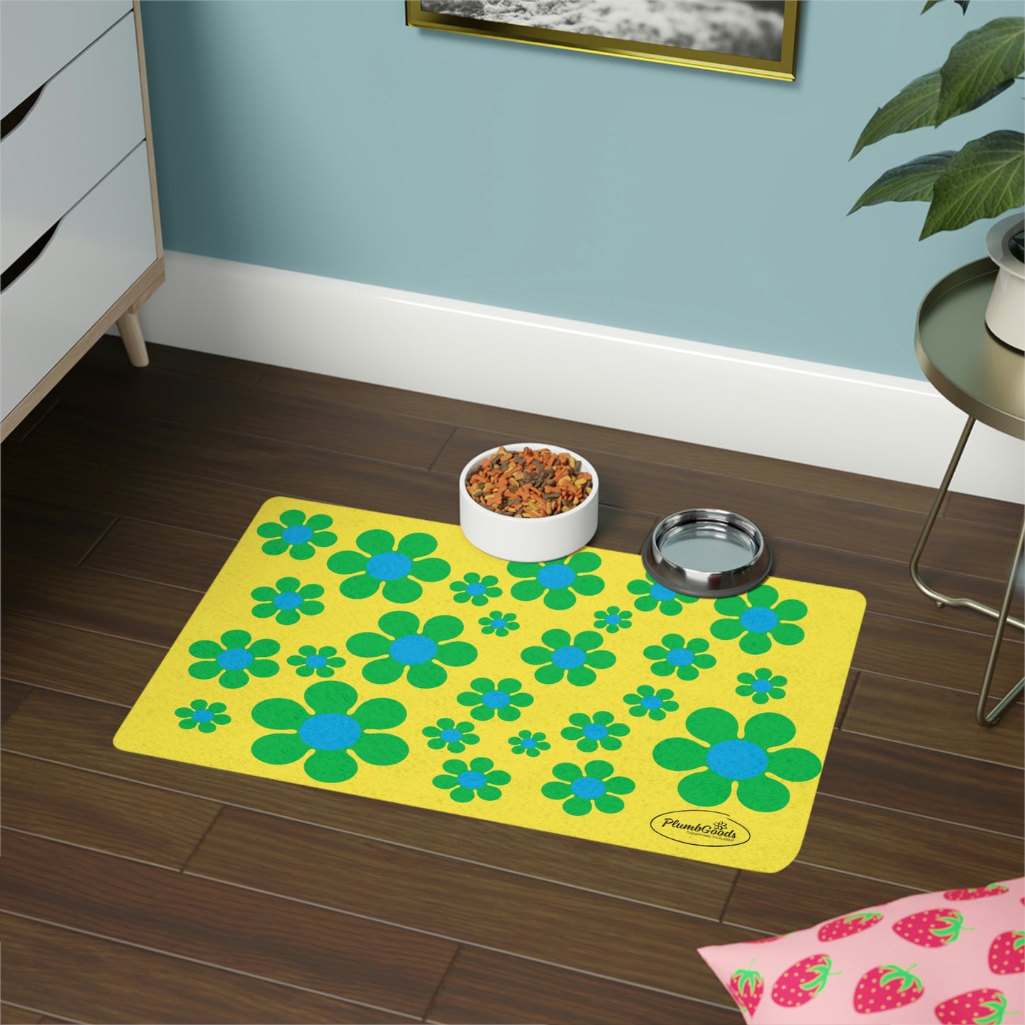 Pet Mat Green Daisy