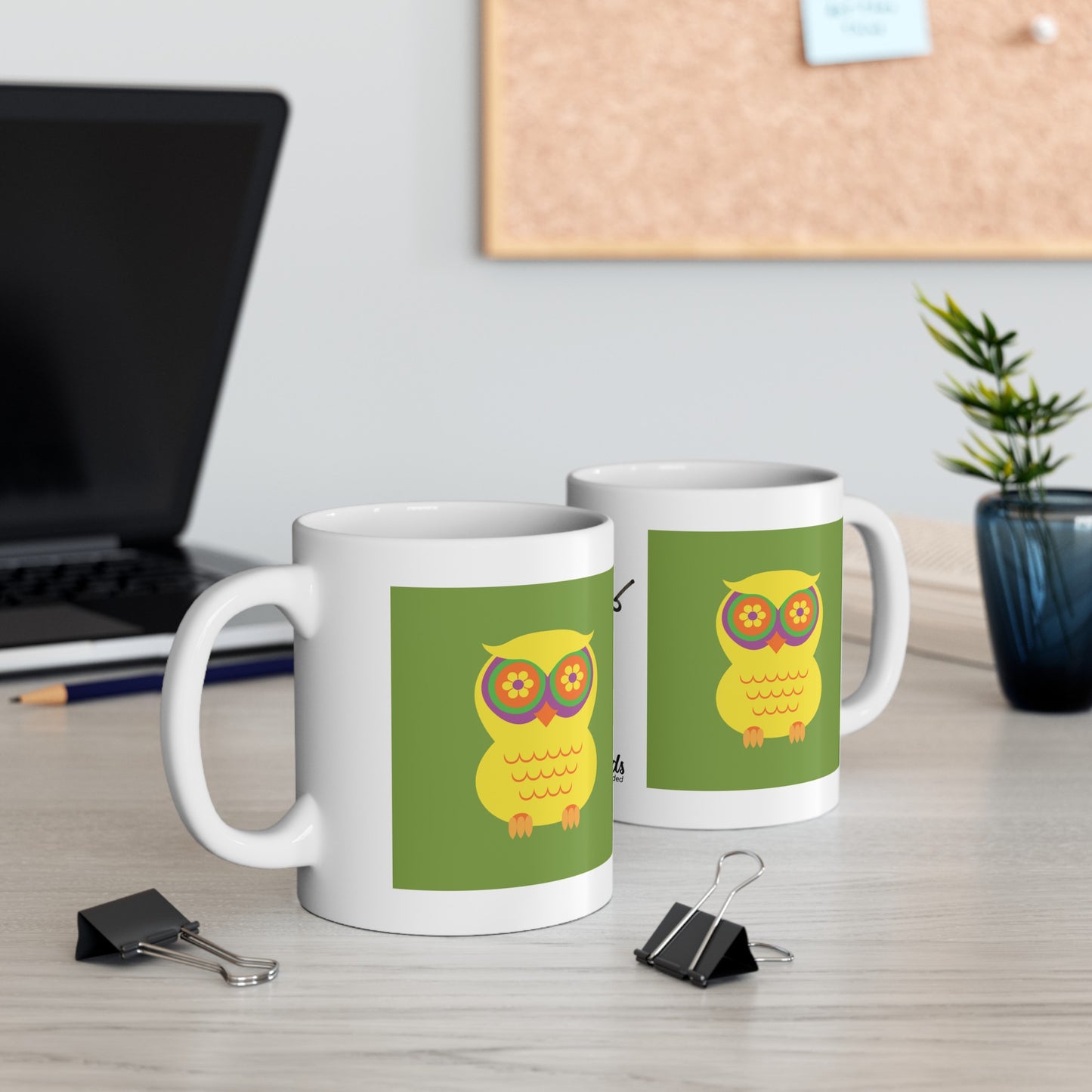 PlumbGoods Owl Mug Yellow