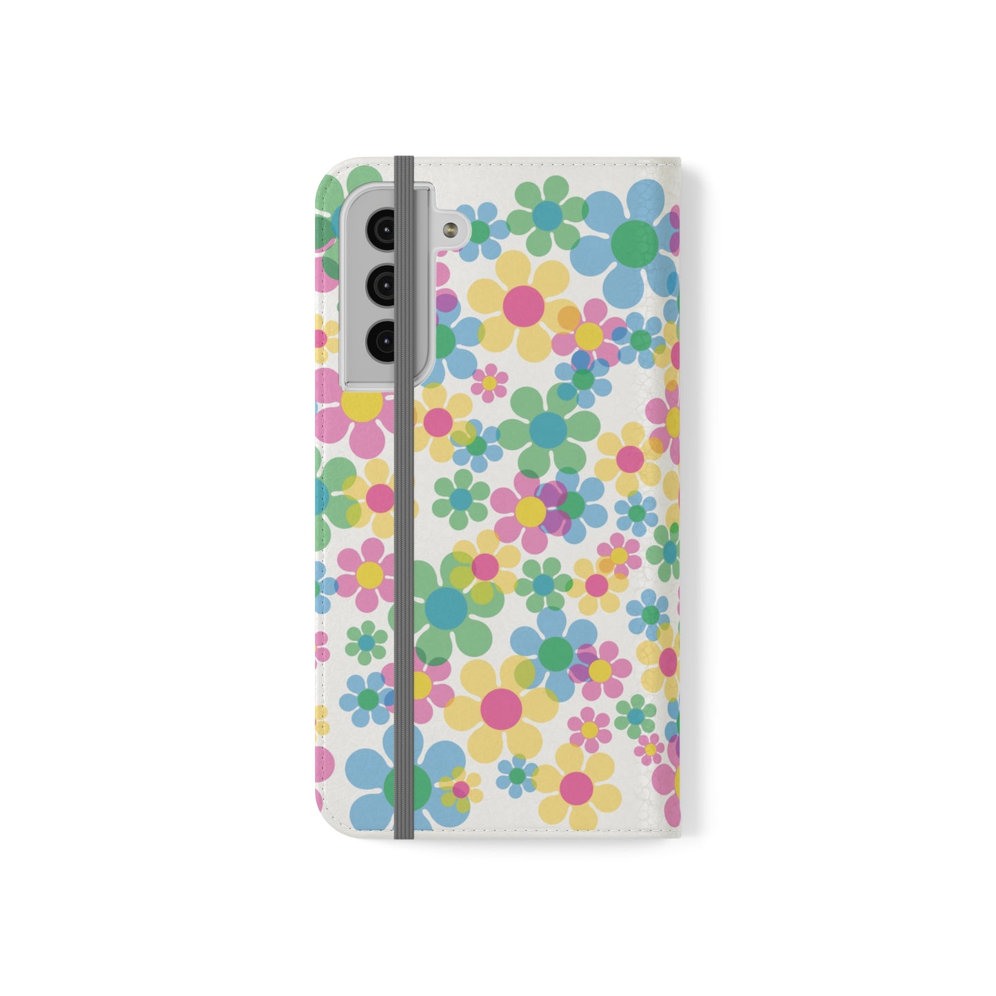 Flip Case for iPhone & Samsung Floating Daises