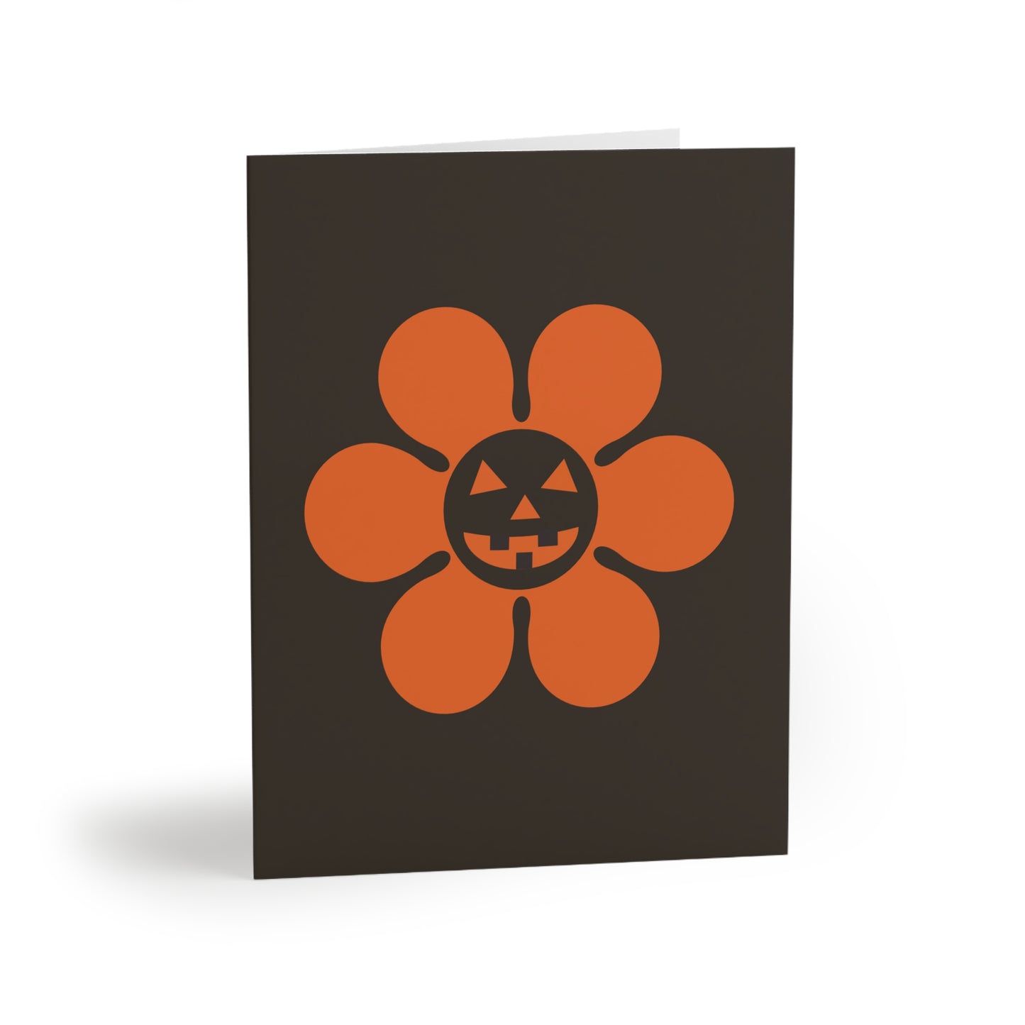 Halloween Greeting Cards - Orange Daisy (8 pcs)