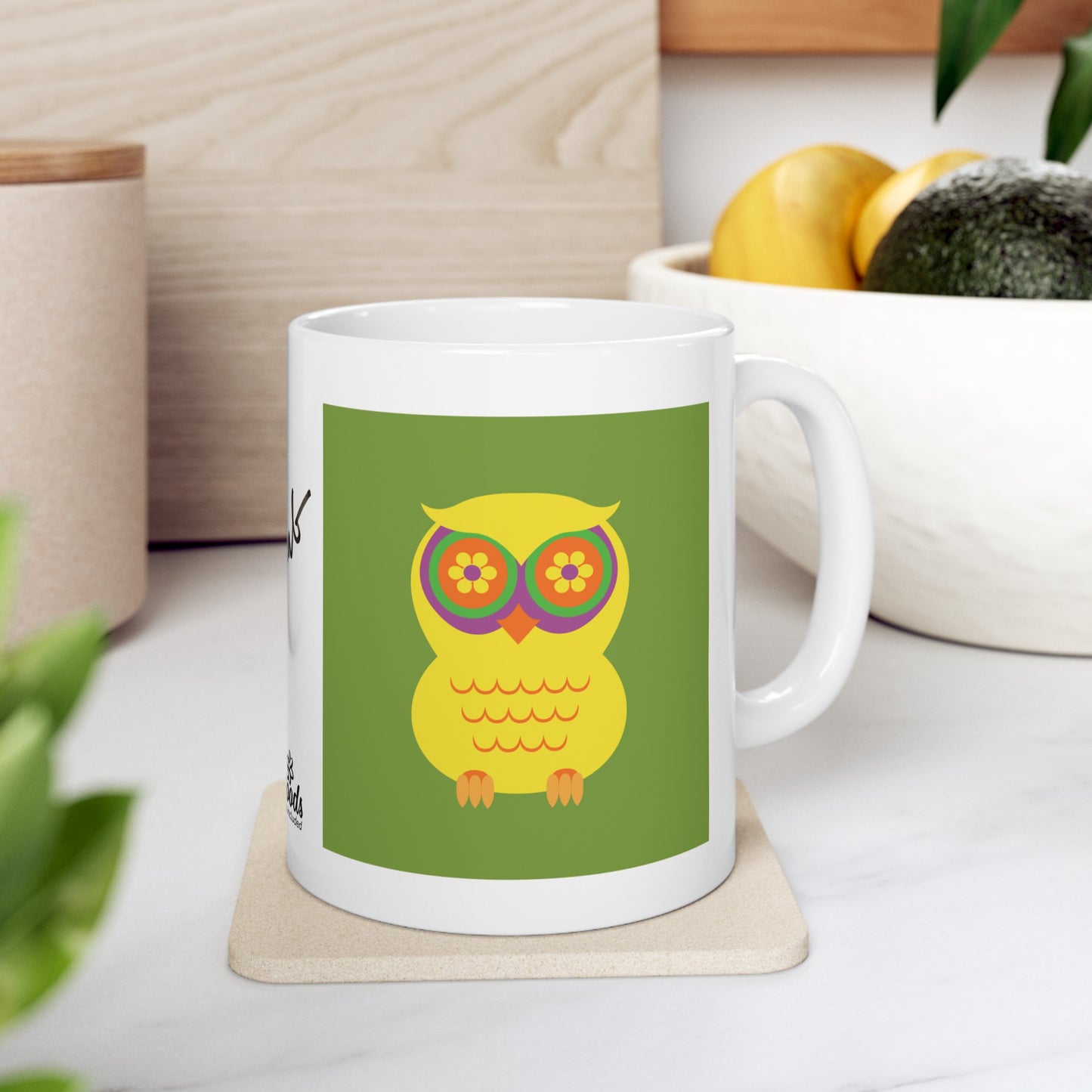 PlumbGoods Owl Mug Yellow