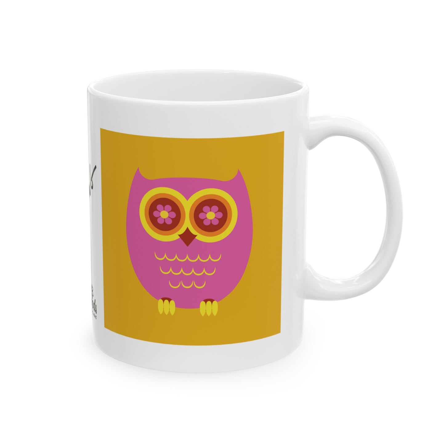 PlumbGoods Owl Mug Pink