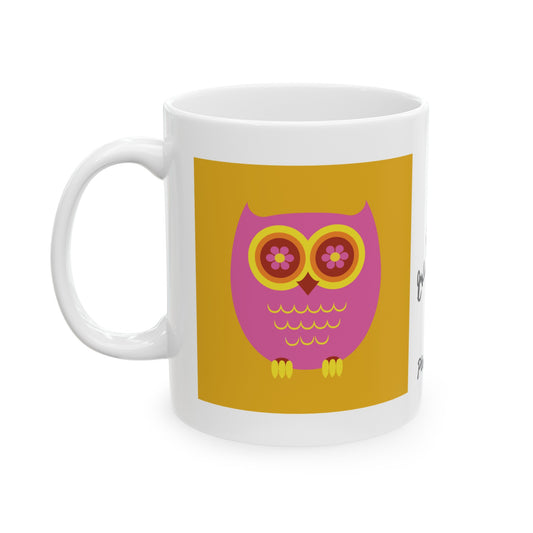 PlumbGoods Owl Mug Pink