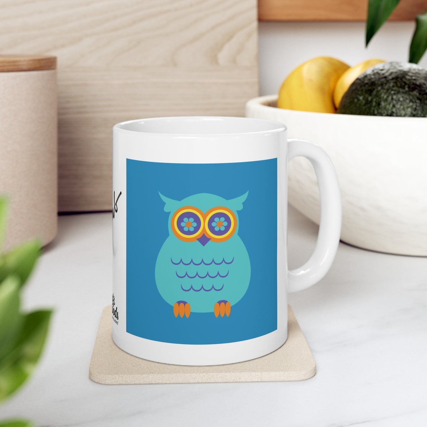 PlumbGoods Owl Mug Blue