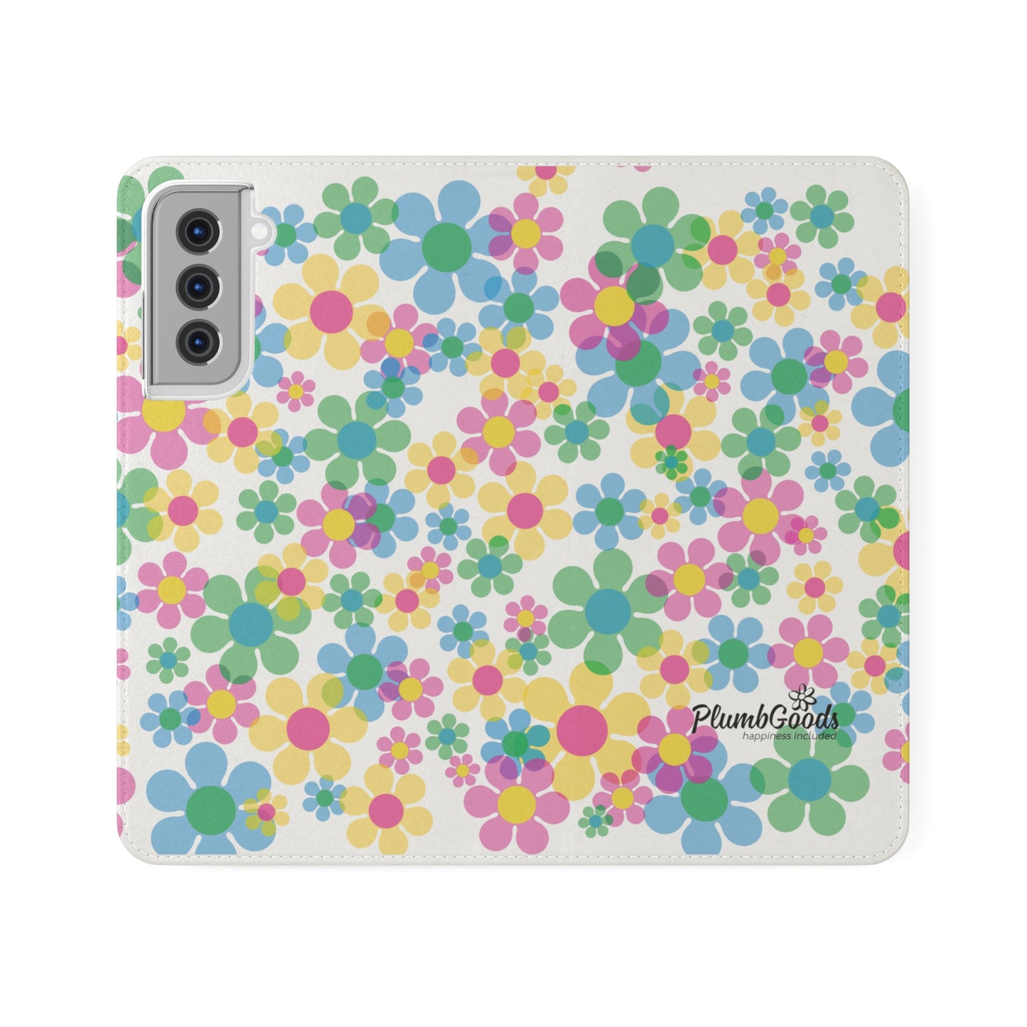 Flip Case for iPhone & Samsung Floating Daises