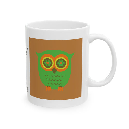 PlumbGoods Owl Mug Green