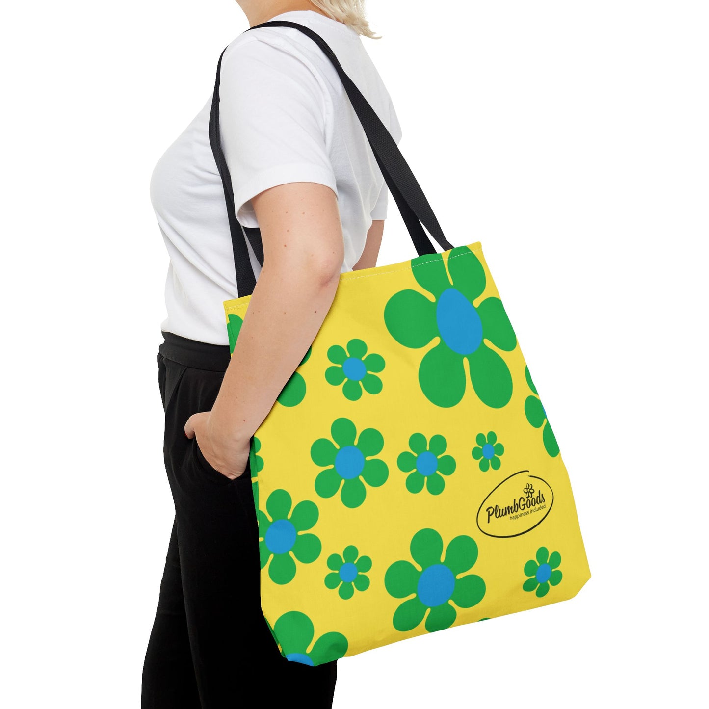 Green Daisies Tote .