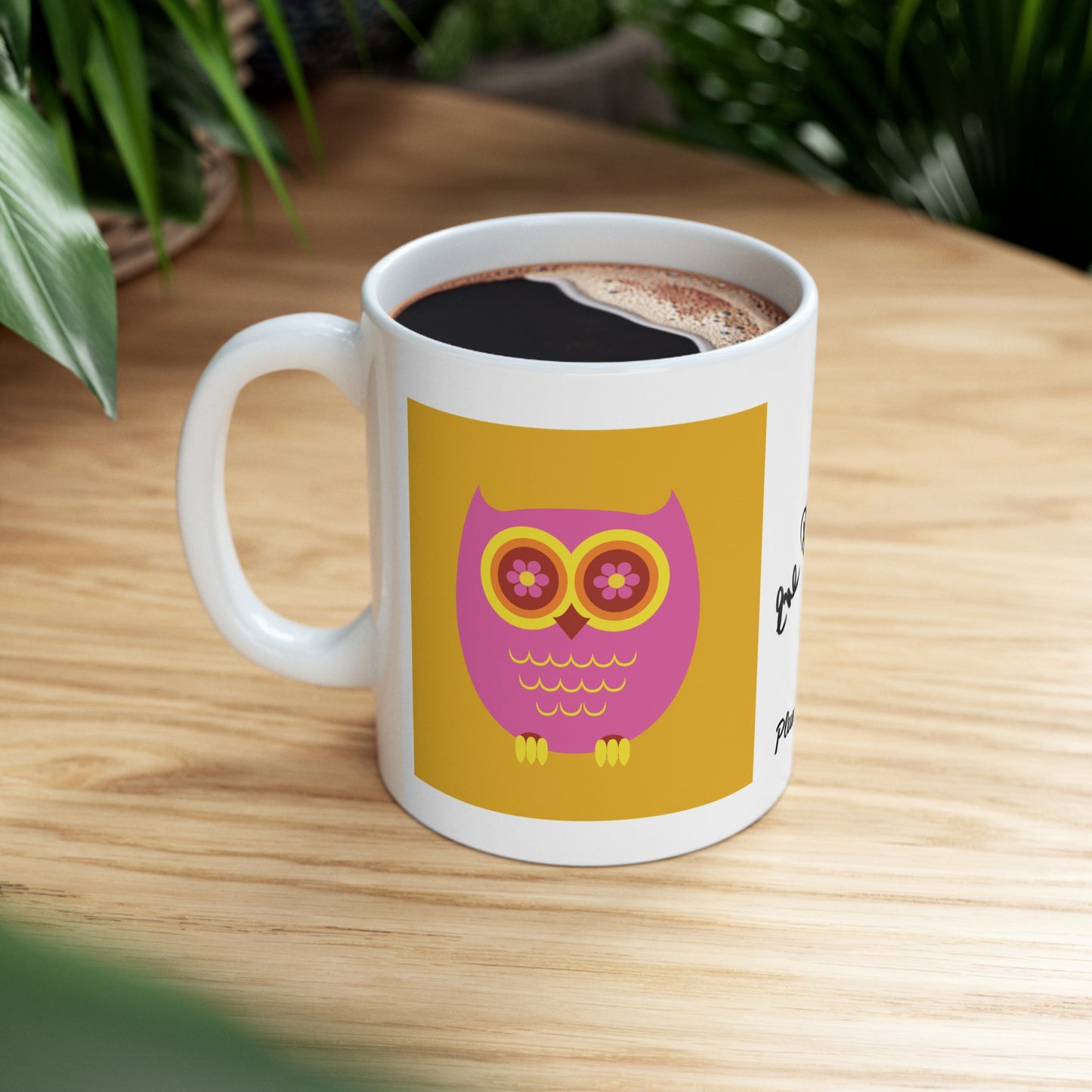 PlumbGoods Owl Mug Pink