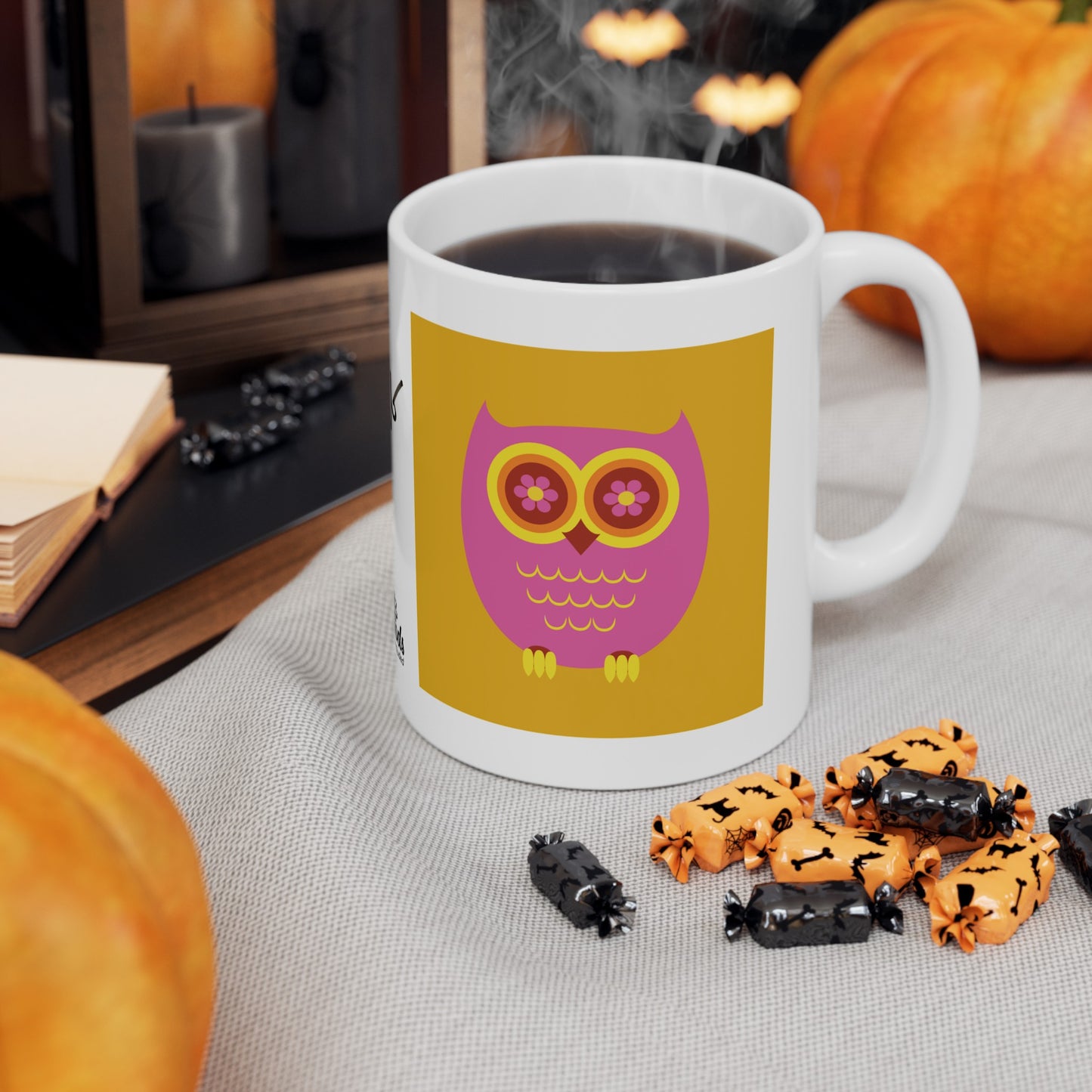 PlumbGoods Owl Mug Pink