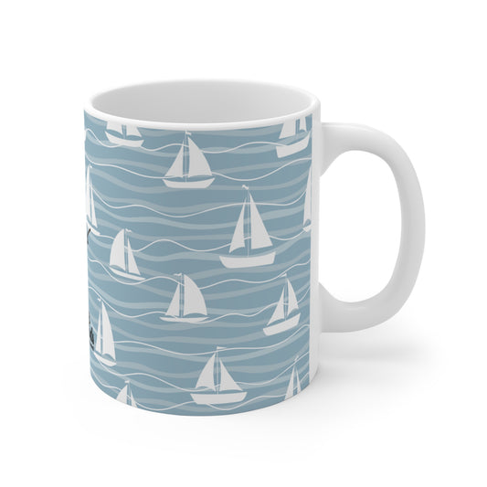 Sea Worthy Mug - Blue Seas