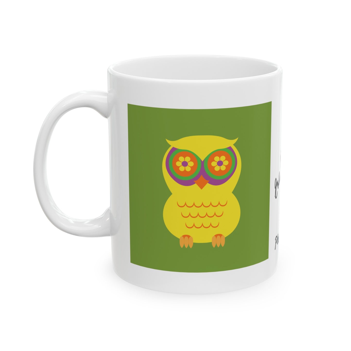 PlumbGoods Owl Mug Yellow