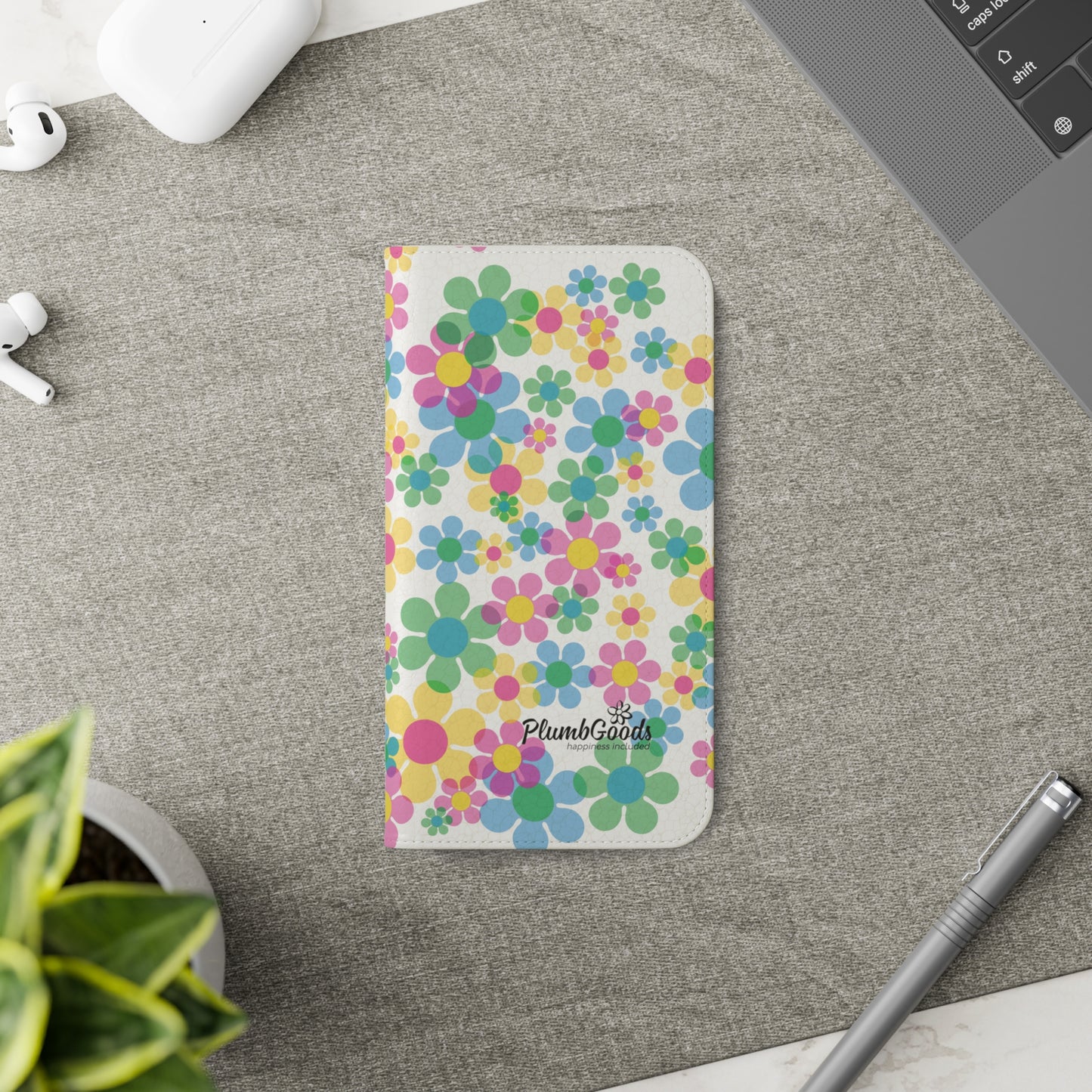 Flip Case for iPhone & Samsung Floating Daises
