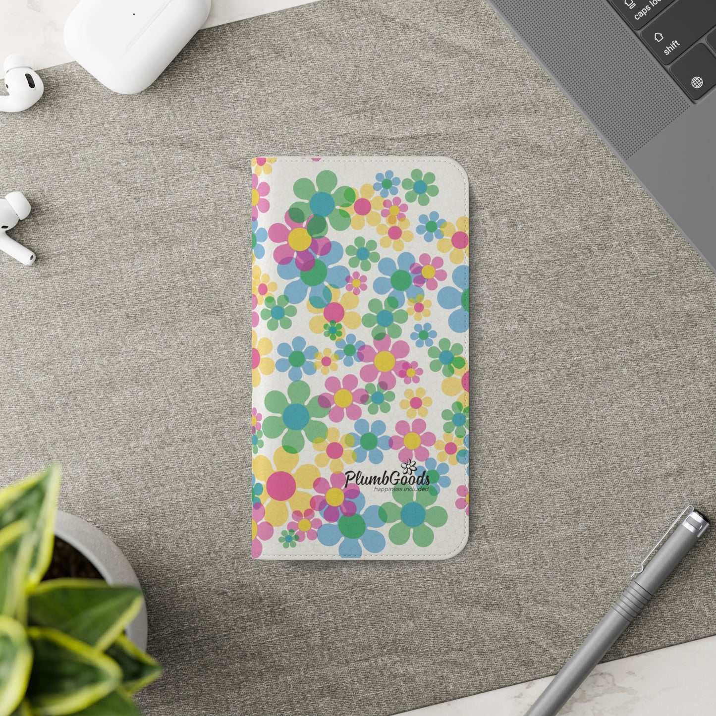 Flip Case for iPhone & Samsung Floating Daises