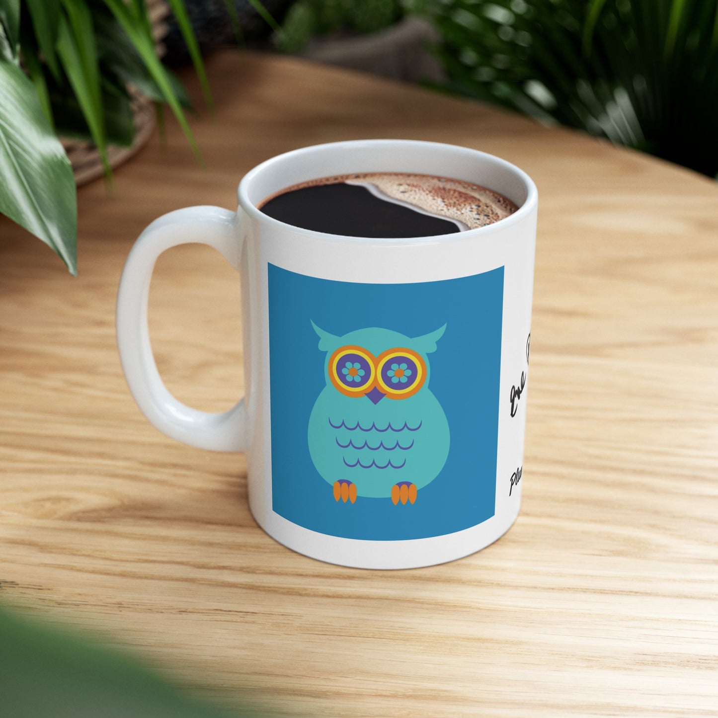 PlumbGoods Owl Mug Blue