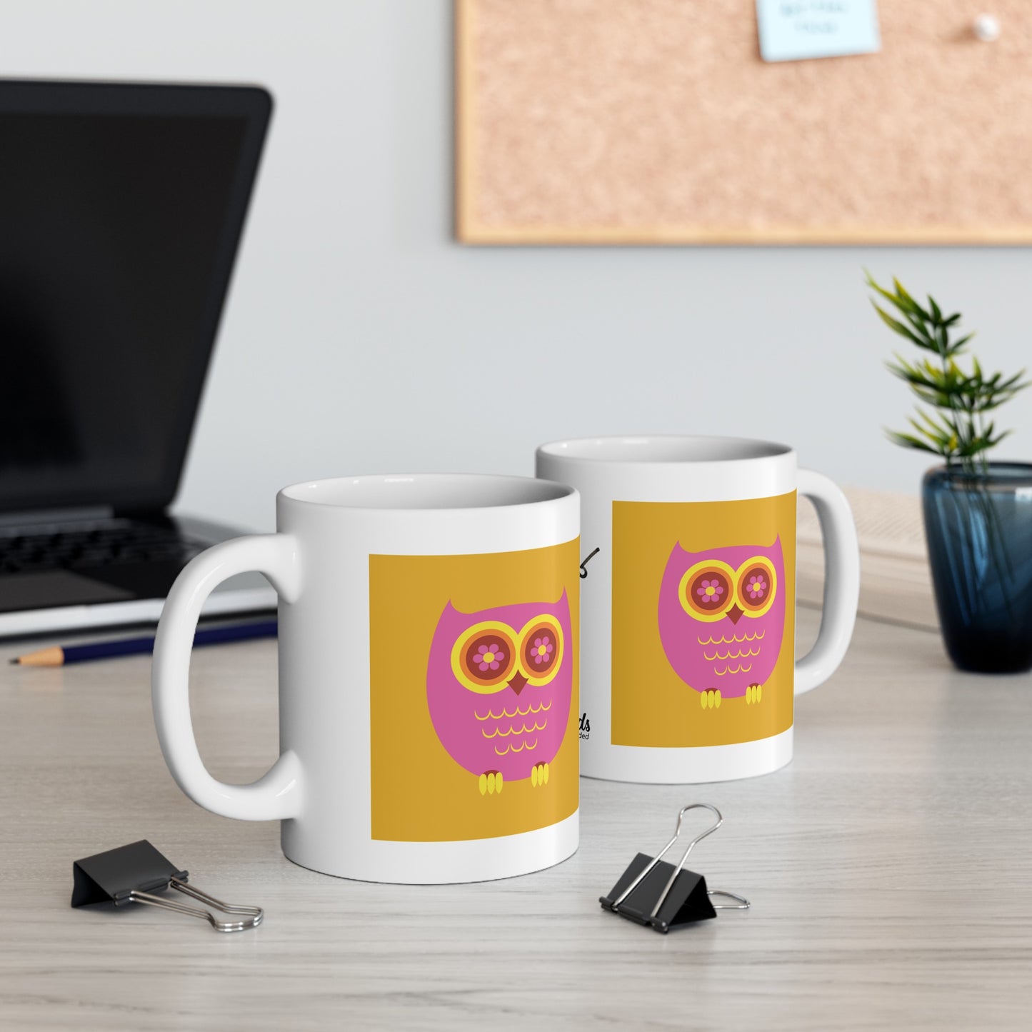 PlumbGoods Owl Mug Pink