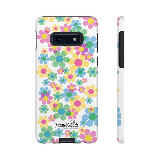 Tough Case for Samsung and Google phones Floating Daisies