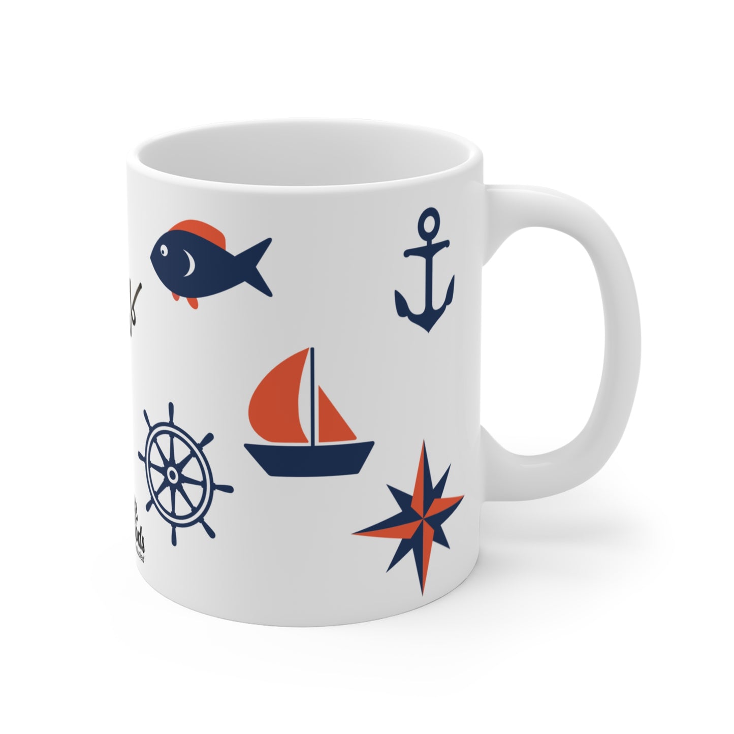 PlumbGoods Sea Worthy Mug - Blue & Orange