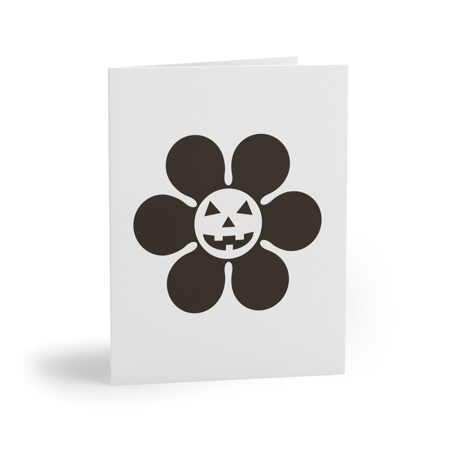 Halloween Greeting Cards - Black & White Daisy (8 pcs)