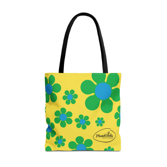 Green Daisies Tote .