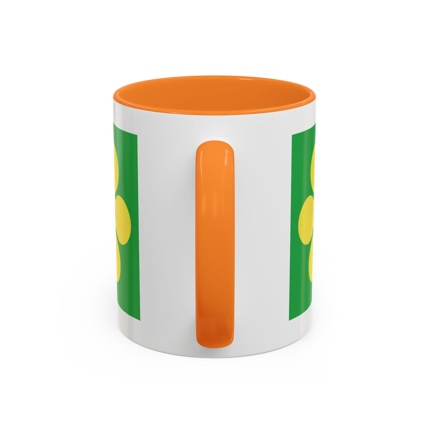 Daisy Mug Orange Handle .