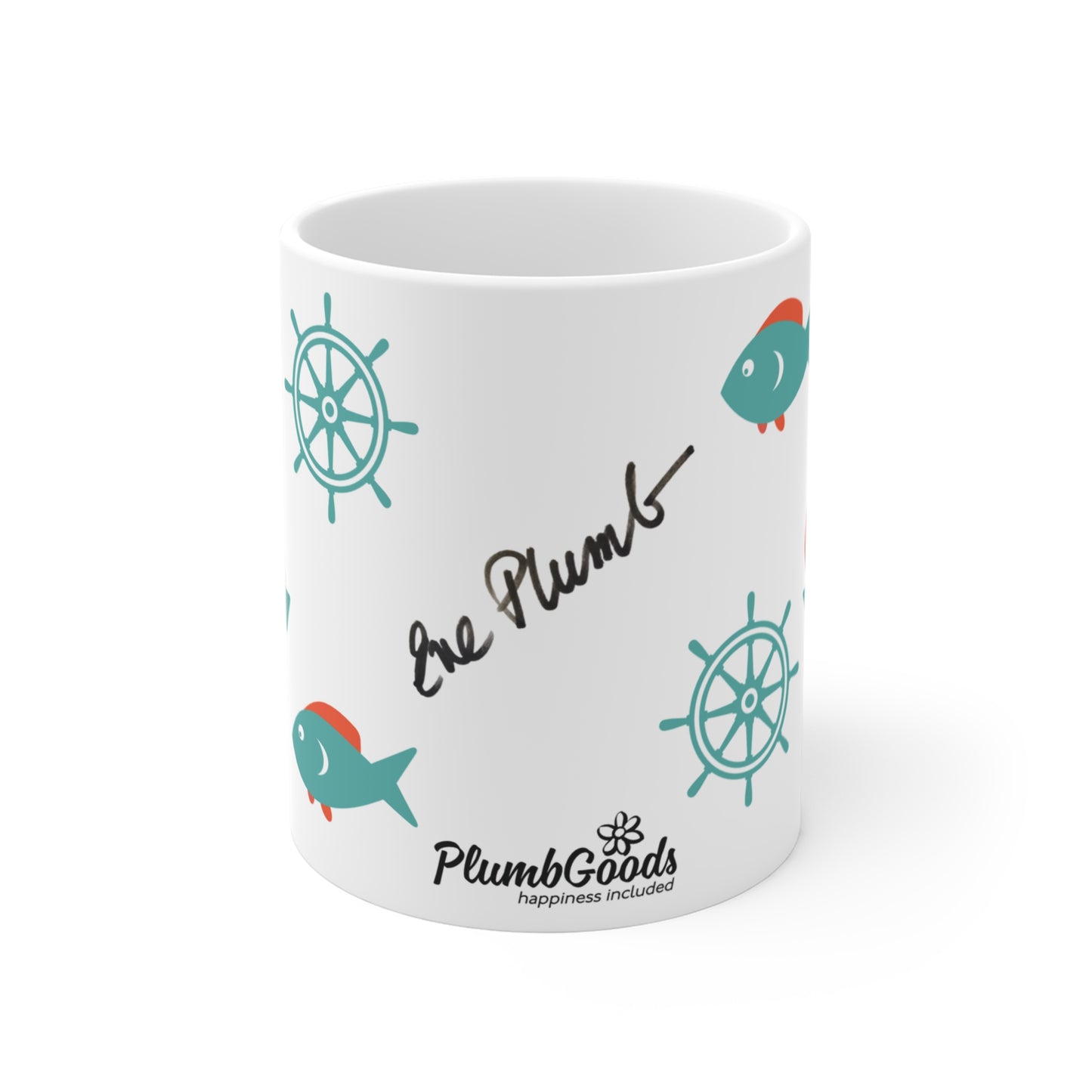 PlumbGoods Sea Worthy Mug - Aqua & Orange