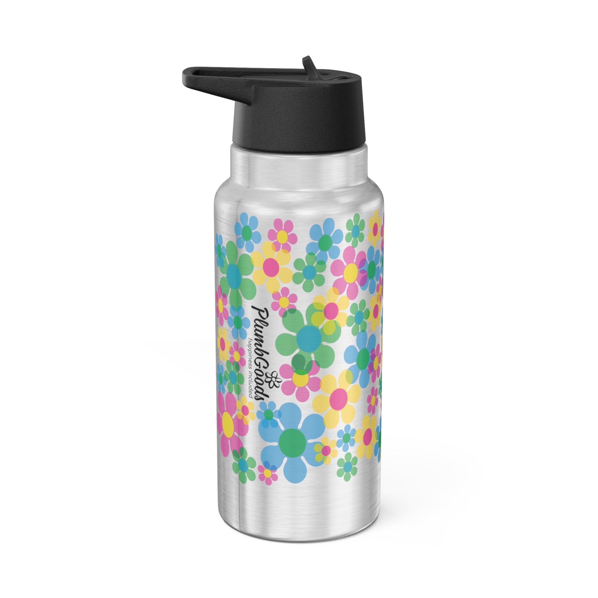 PlumbGoods 32 oz Stainless Steel Tumbler - Floating Daisies