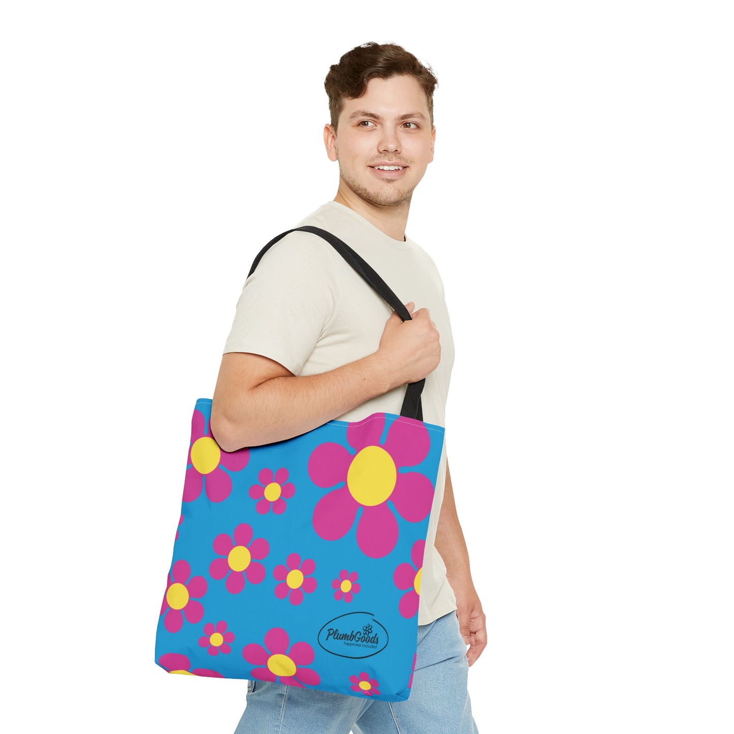 Pink Daisies Tote .