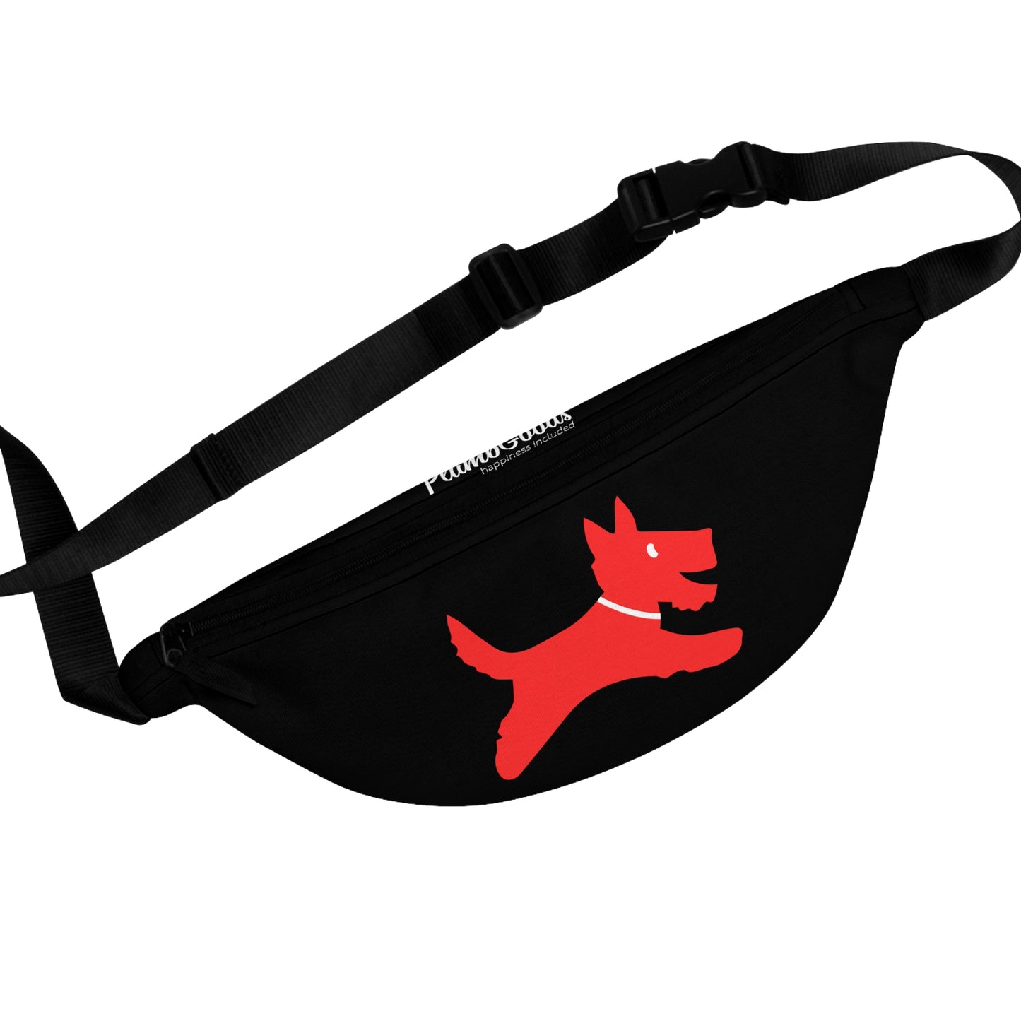 Perky Fanny Pack Black with Red Perky