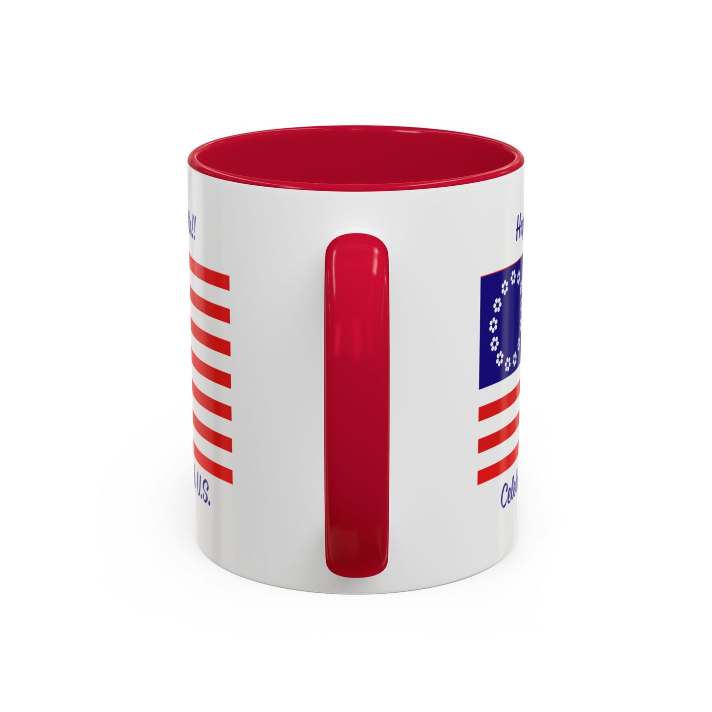 PlumbGoods Happy 250th Birthday United States Flag Accent Mug