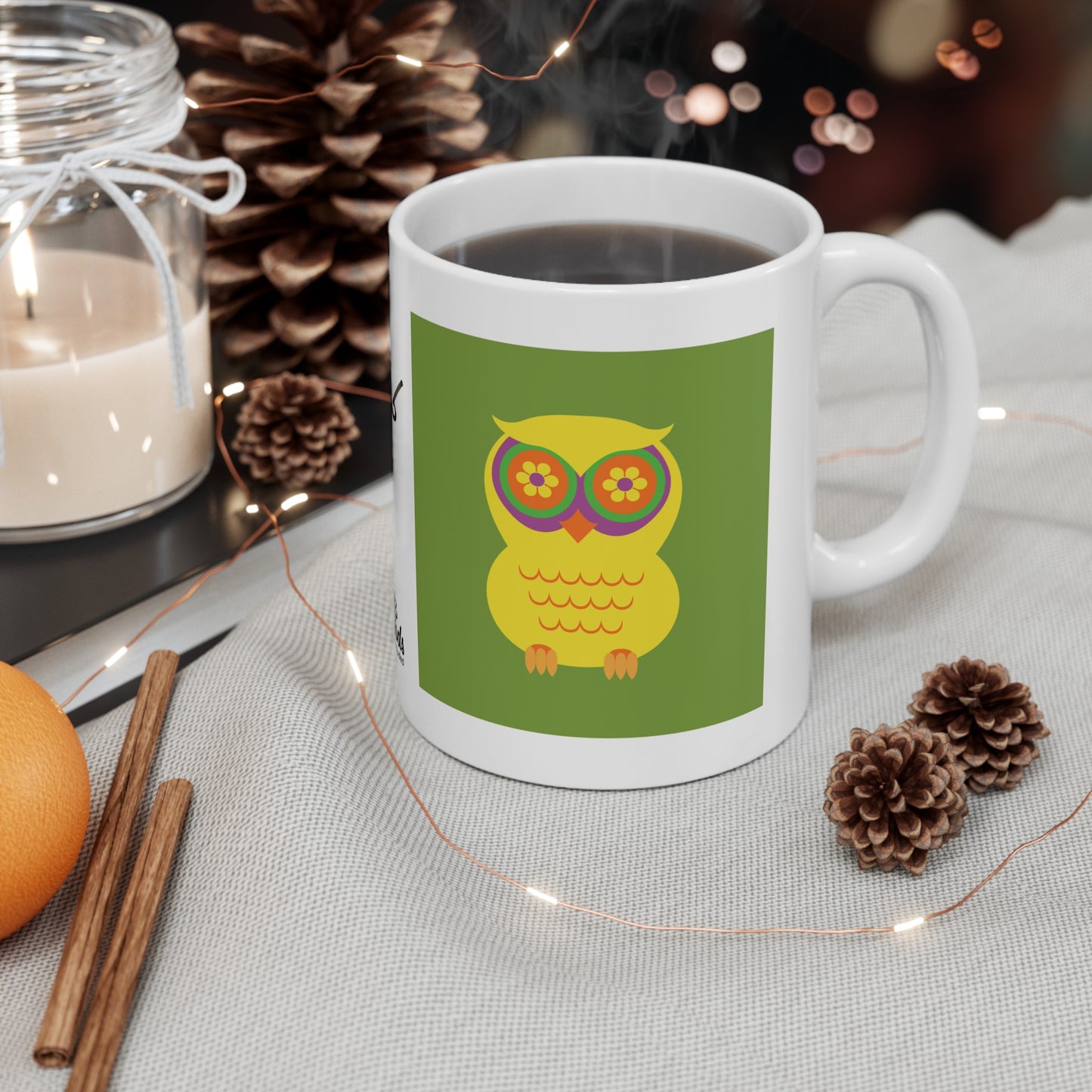 PlumbGoods Owl Mug Yellow