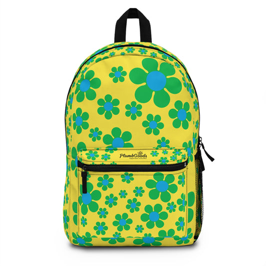 Backpack Green Daisies