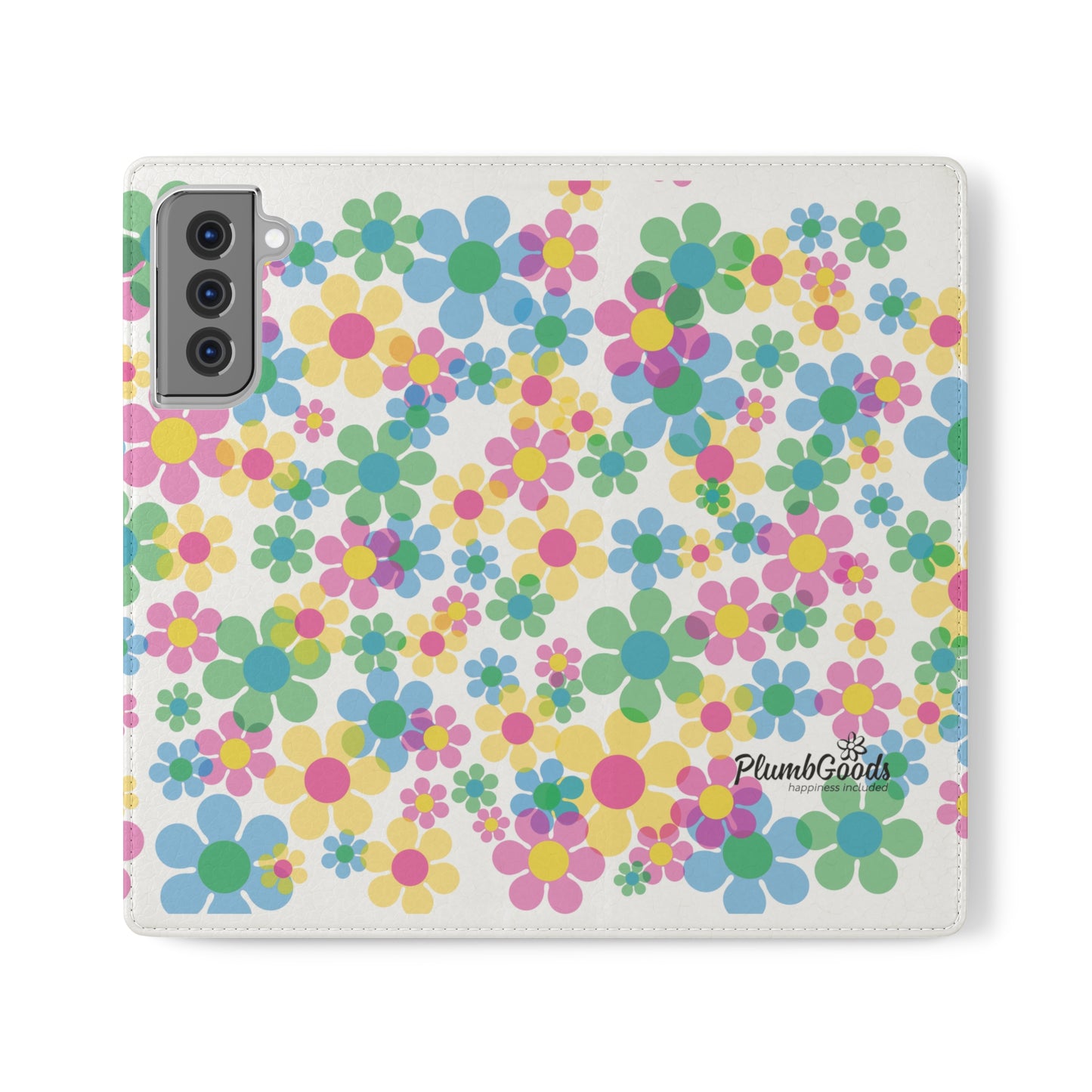 Flip Case for iPhone & Samsung Floating Daises