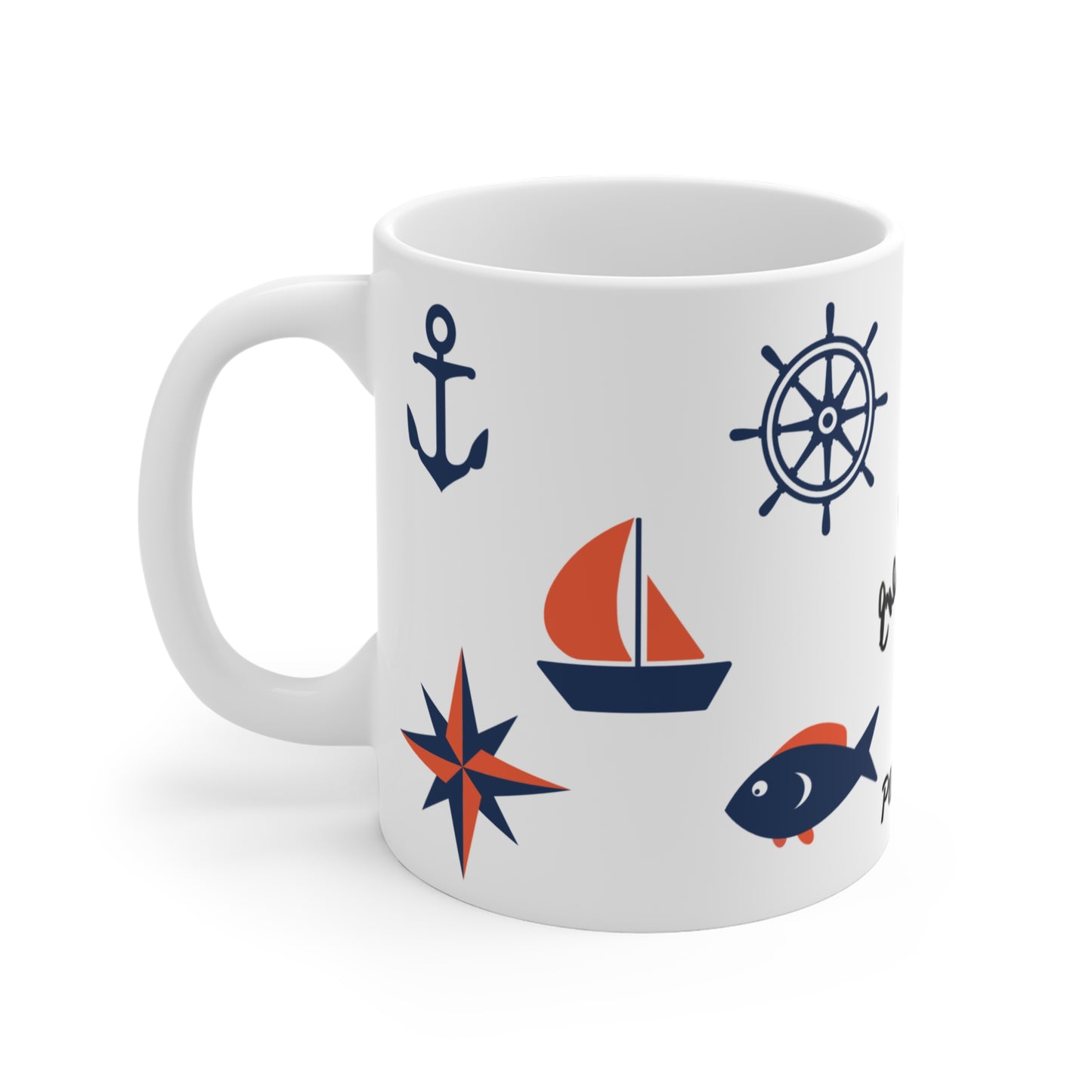 PlumbGoods Sea Worthy Mug - Blue & Orange