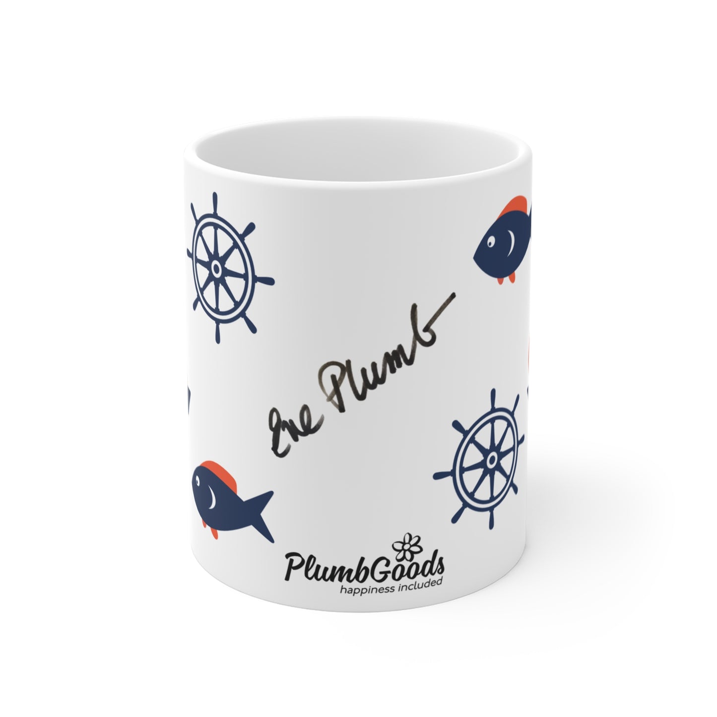 PlumbGoods Sea Worthy Mug - Blue & Orange