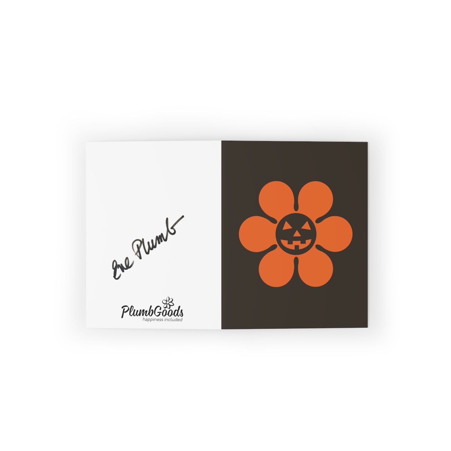Halloween Greeting Cards - Orange Daisy (8 pcs)