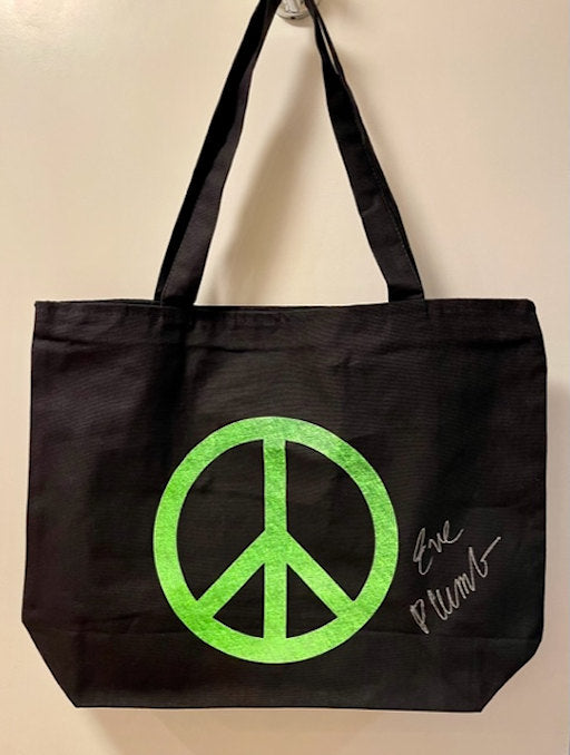 Green Peace Sign Zippered