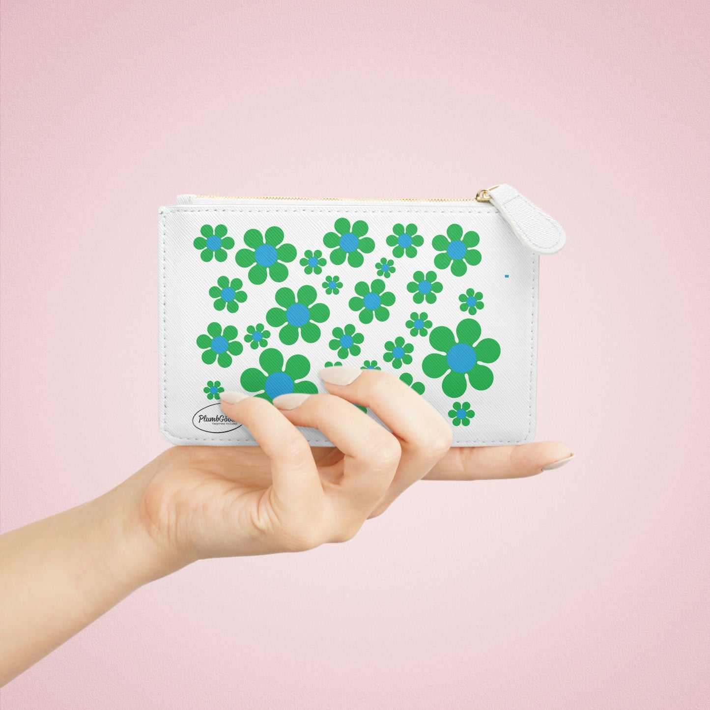 Mini Clutch Green Daisy