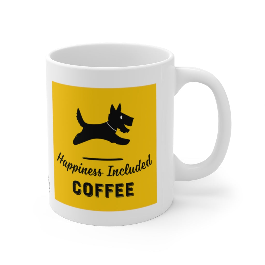 Happiness Included Coffee Mug Yellow