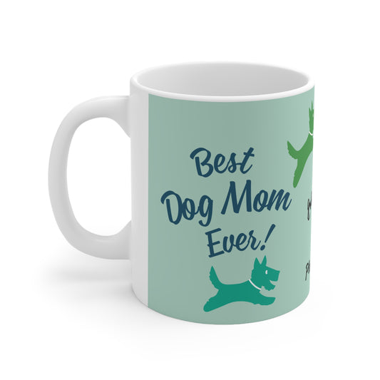 PlumbGoods Best Dog Mom Mug in Green