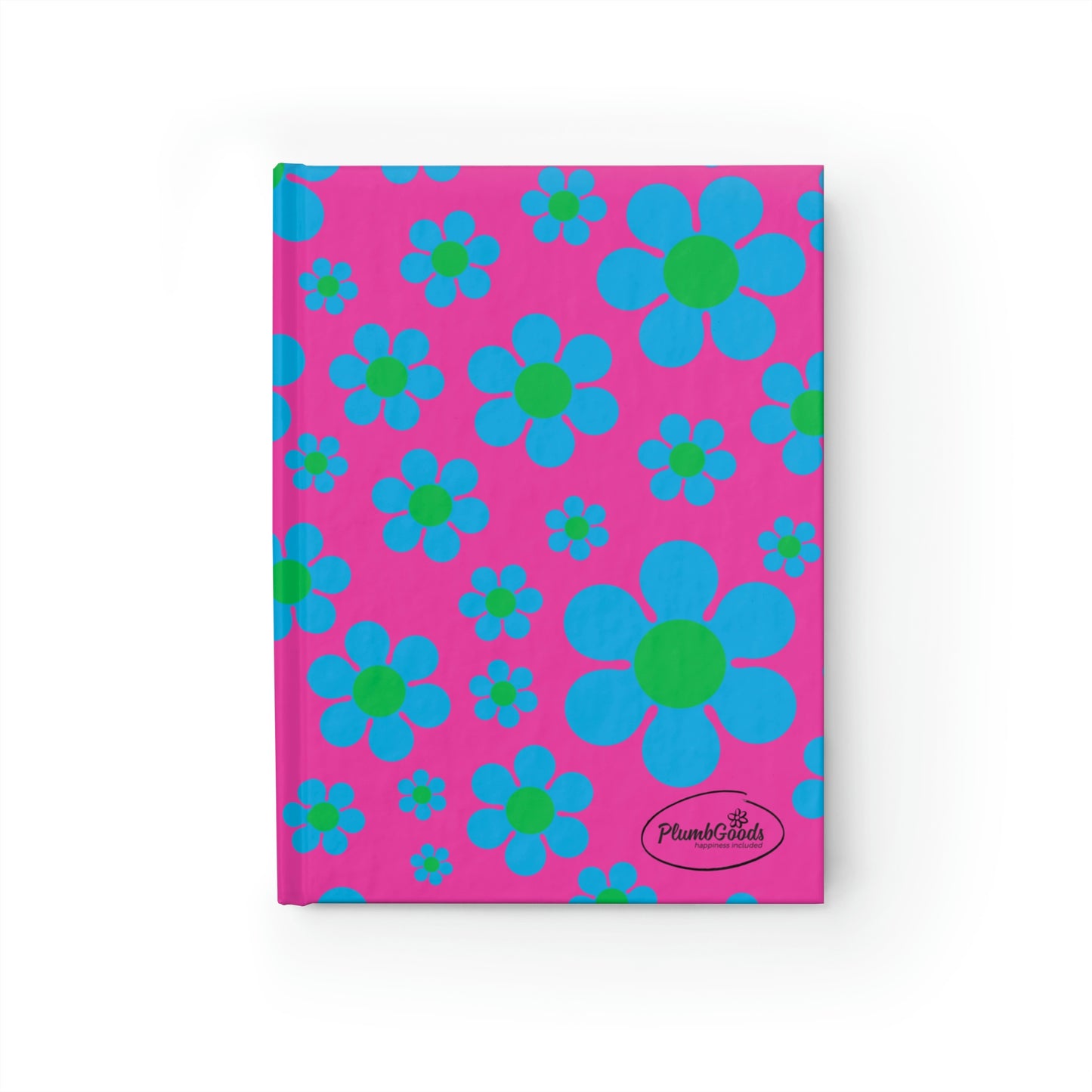 Journal - Blue Daisy with Pink Background