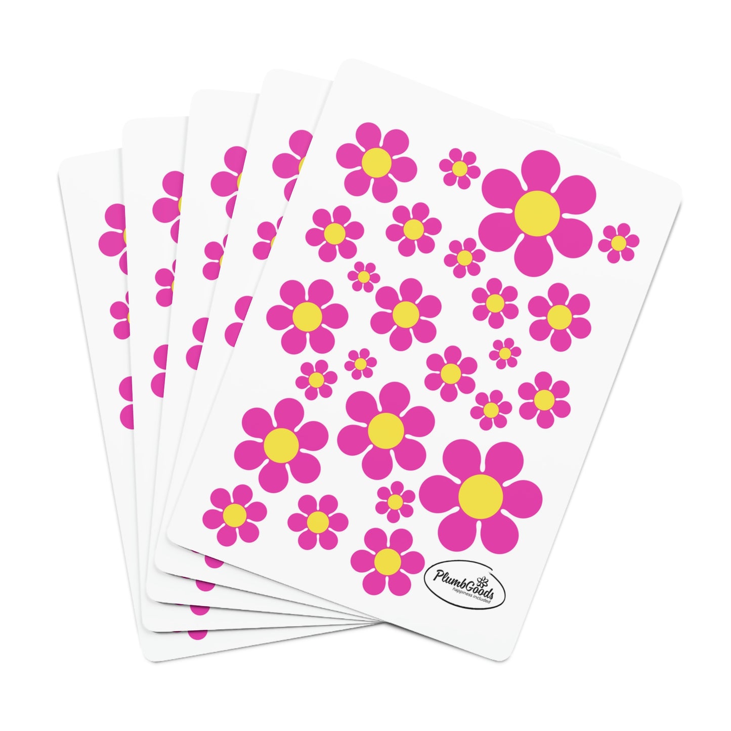 Playing Cards Pink Daisy