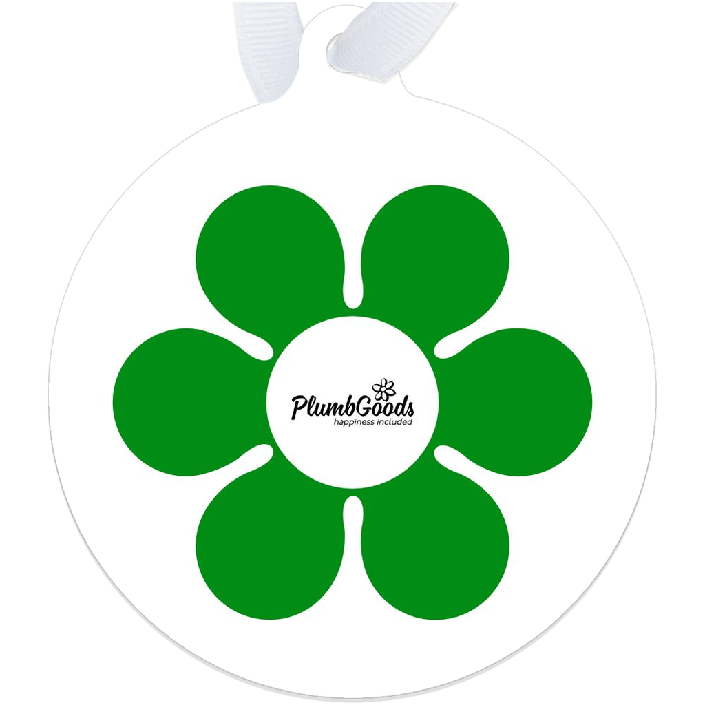 Ornament - Green Daisy with Logo