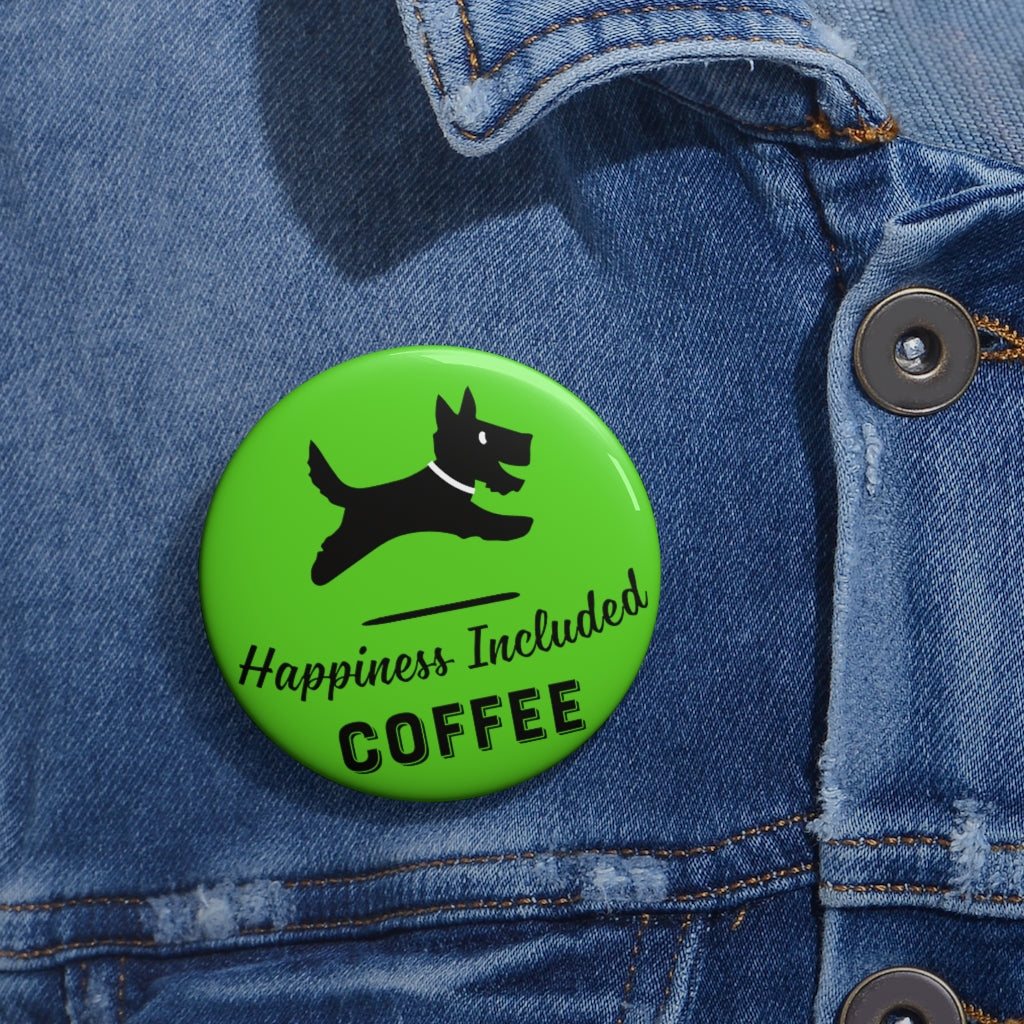 Happiness Included Coffee Pin - Green