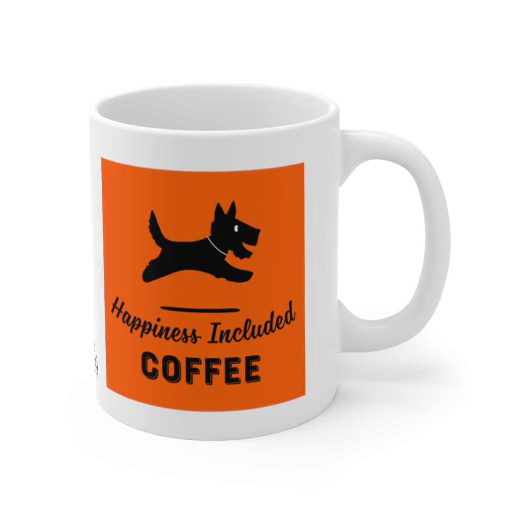 Happiness Included Coffee Mug Orange