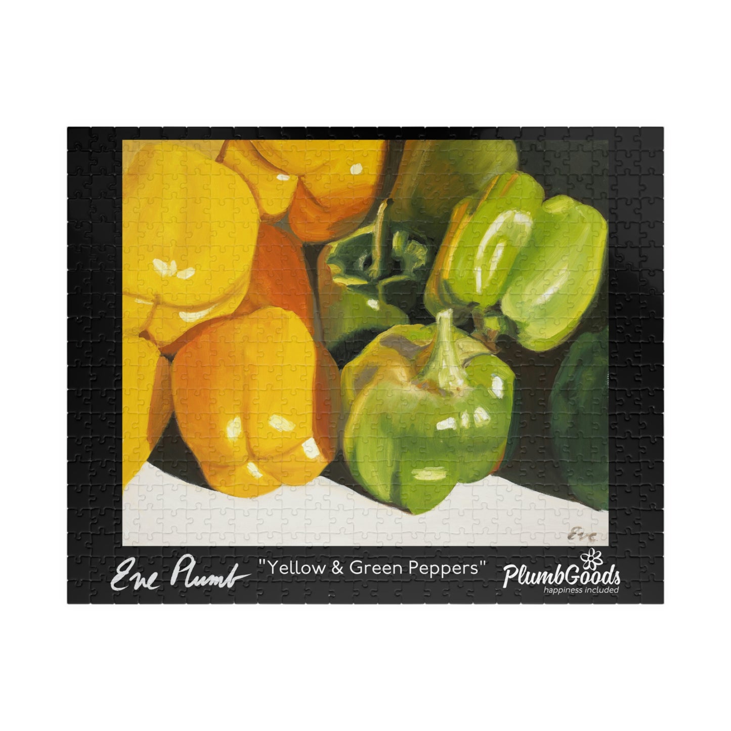 Puzzle - Yellow & Green Peppers (110, 252, 500, 1014-piece)