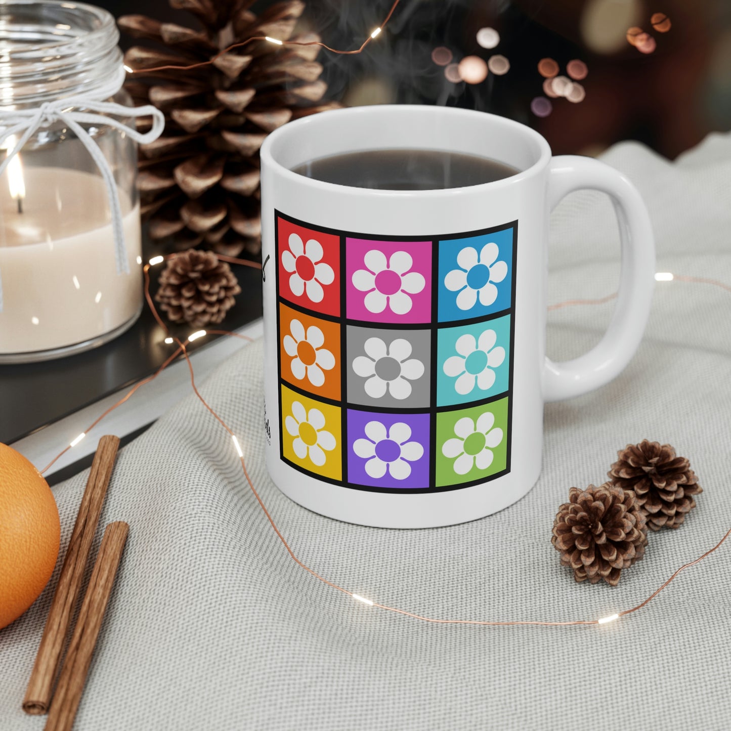 White Daisies Mug