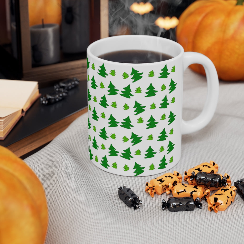 Happy Little Green Trees Mug